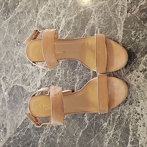 OLIVIA FERGUSON Ankle Strap High Heels Sandals